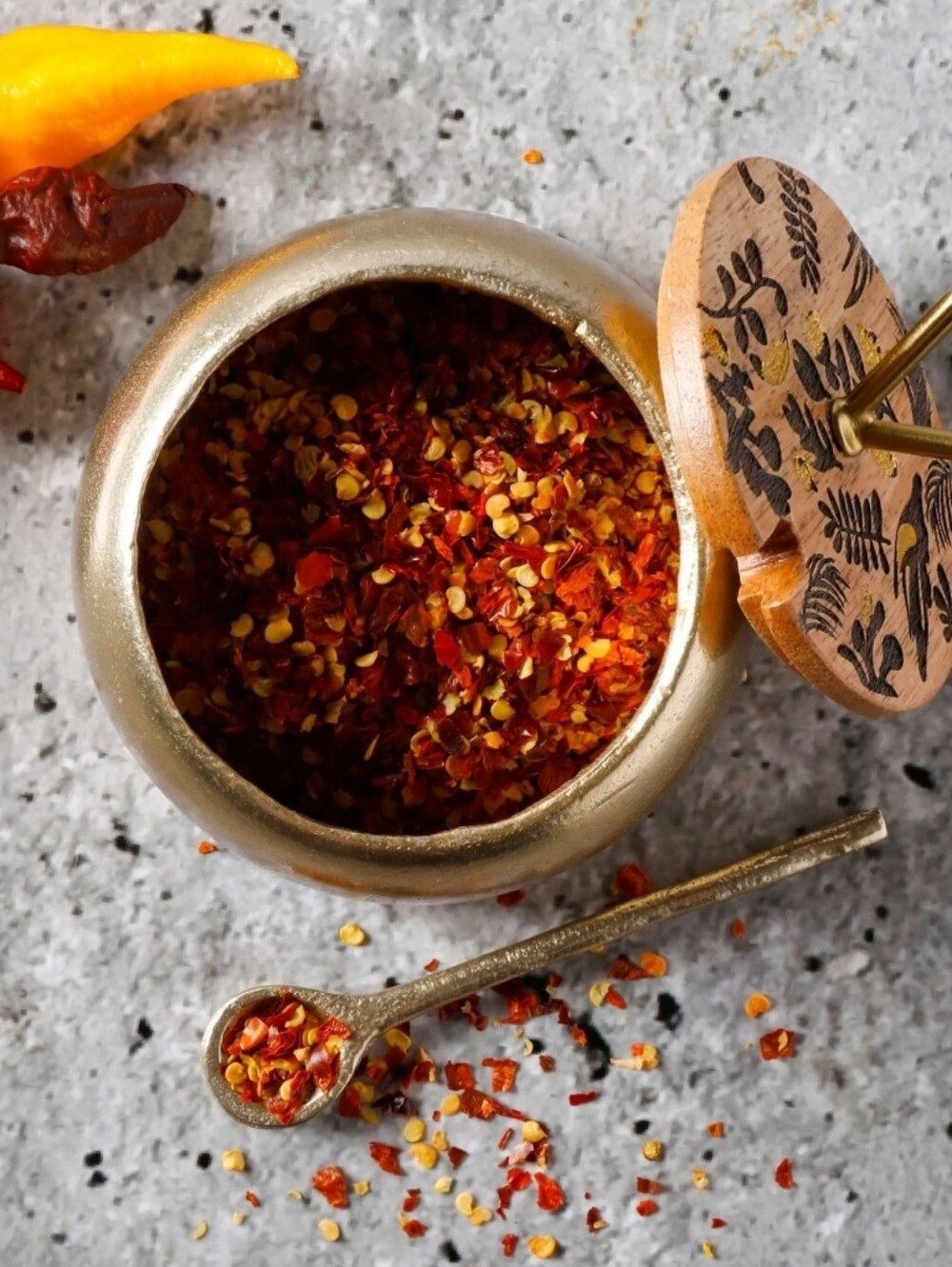 Cravings By Chrissy Teigen 4" Spice Cellar w/Lid & Spoon